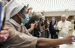 Pope Francis’ general audience in the Paul VI Hall at the Vatican, Sept. 1, 2021. Vatican Media.